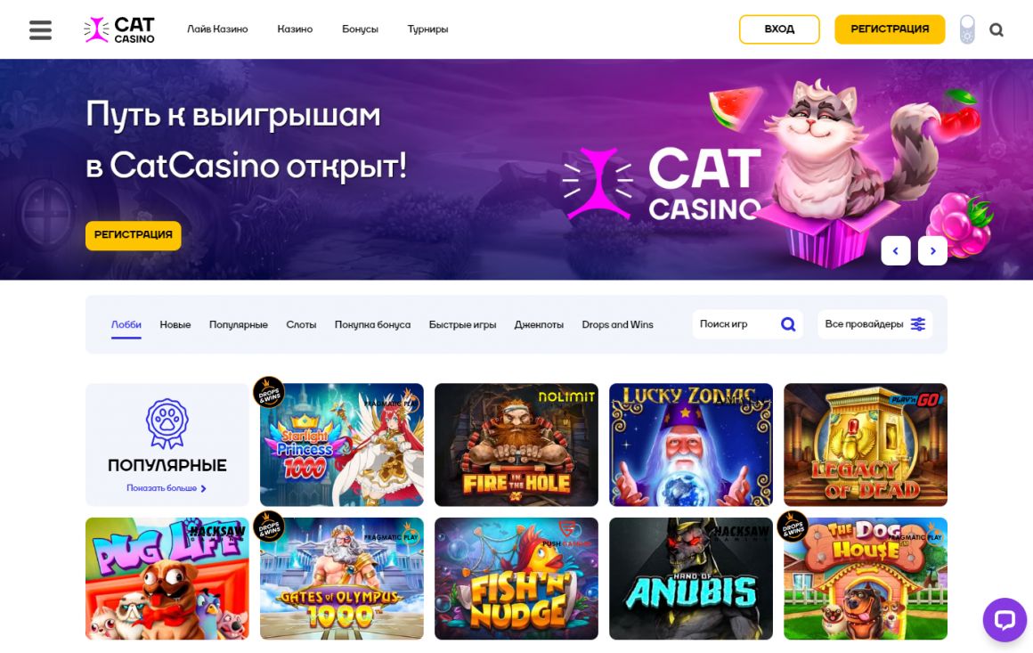 Как пополнить счёт в Cat Casino